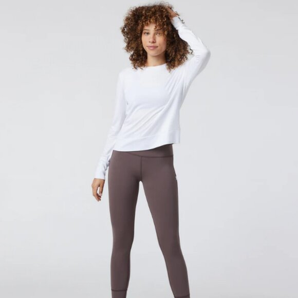 Vuori Women’s Daydream Crewneck White Top – Size S, Soft Lightweight Essential - Picture 6 of 7